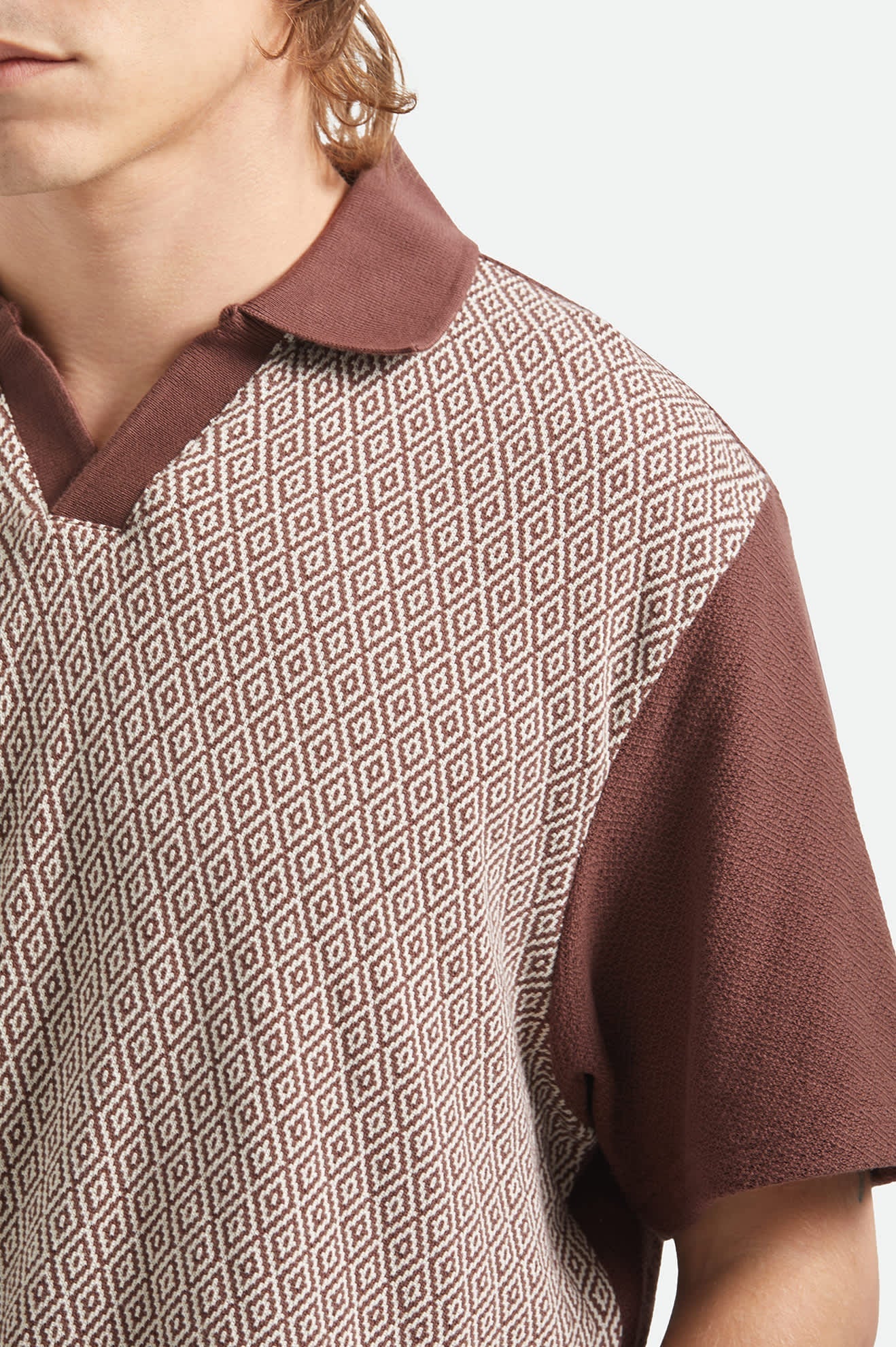Theo_Jacquard_Polo_Chocolate_Herrenpolo_mit_Jacquard-Diamantmuster