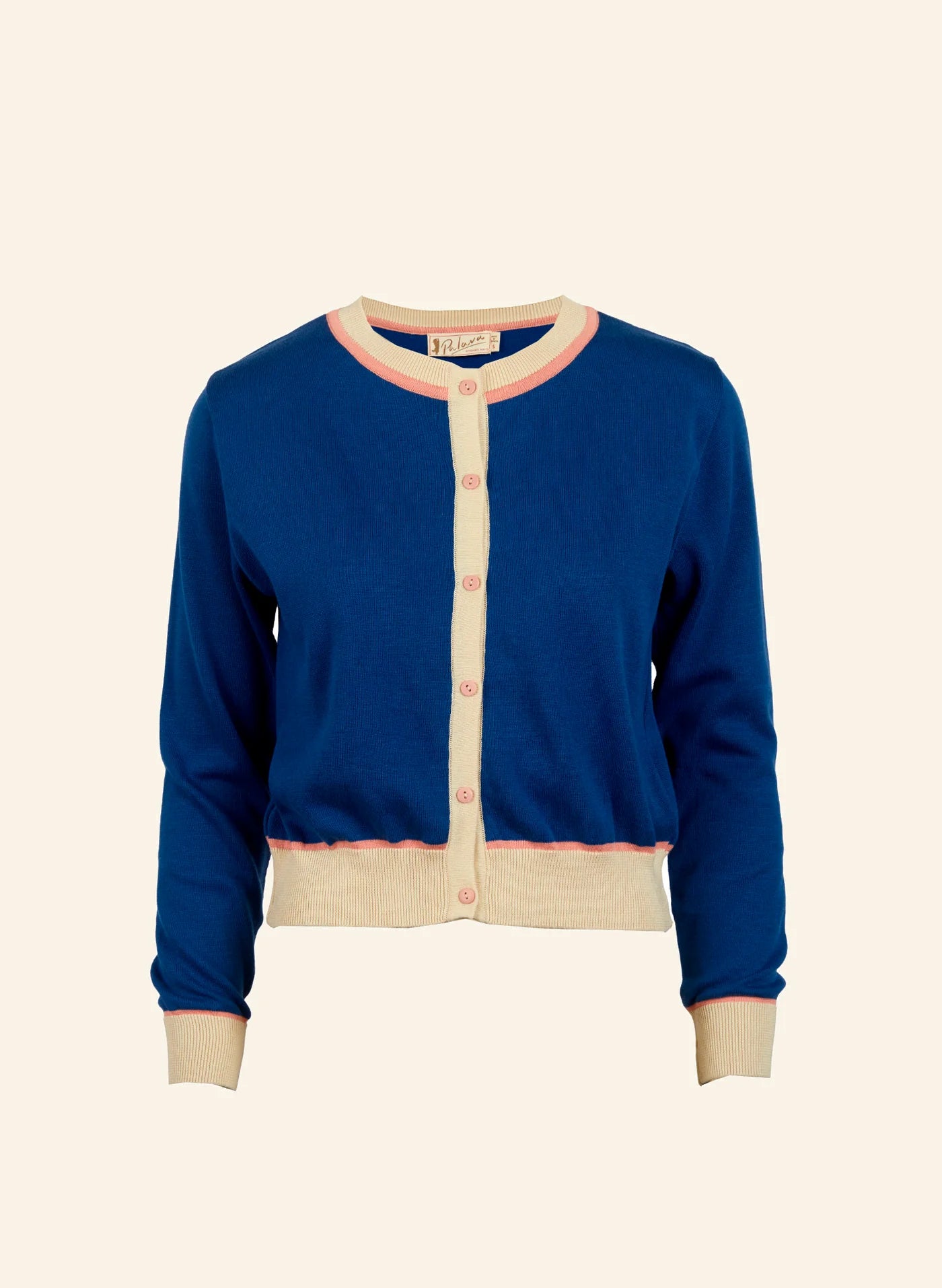 Detail Stickerei Blumen Cardigan Palava Bio Baumwolle hochwertig