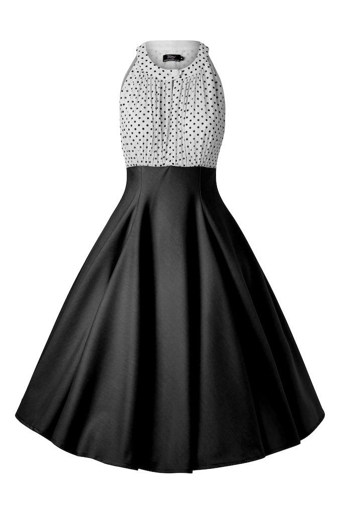 Maria Grazia Swing Dress - black and white