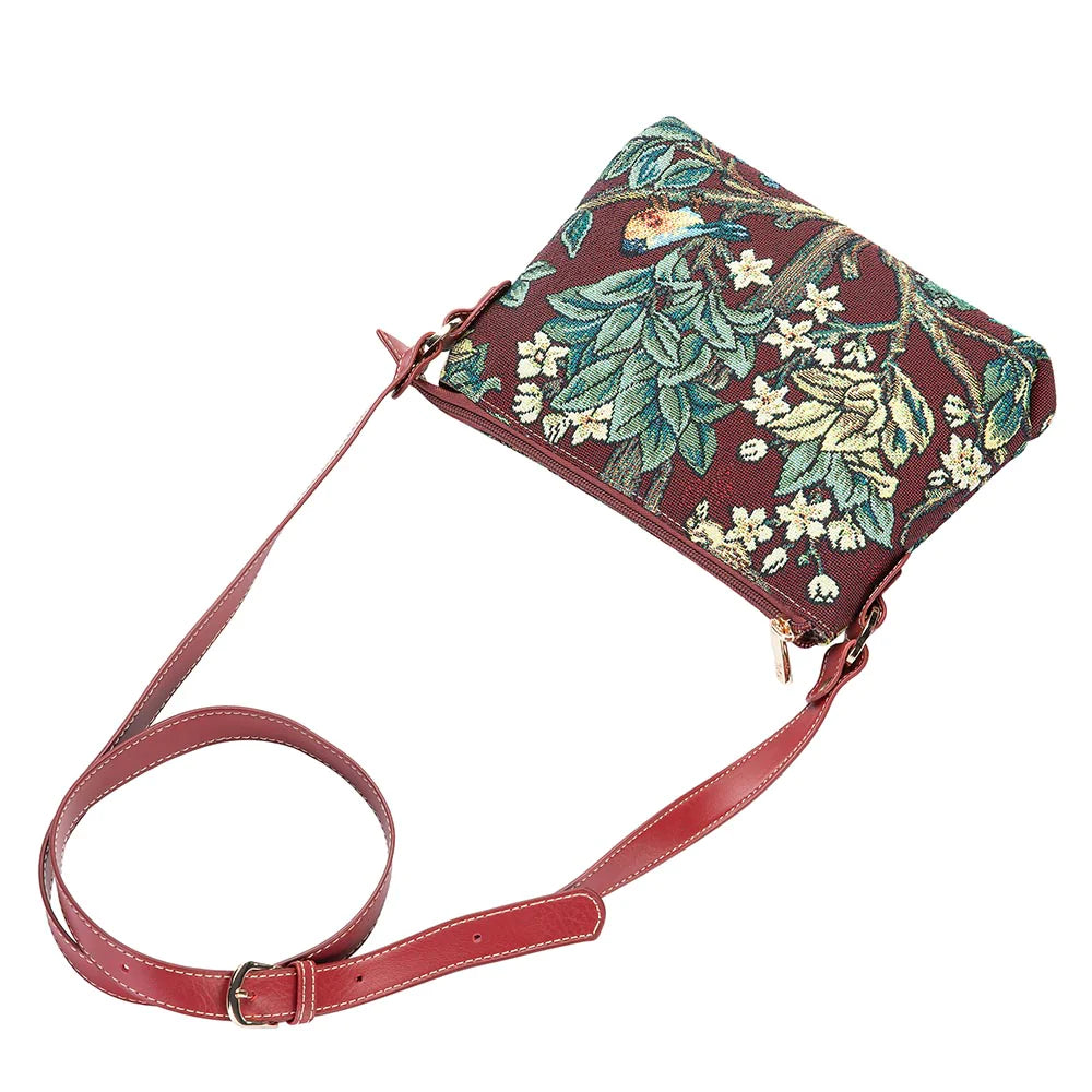 Handtasche William Morris Tree of life - red - Dotty&Dan