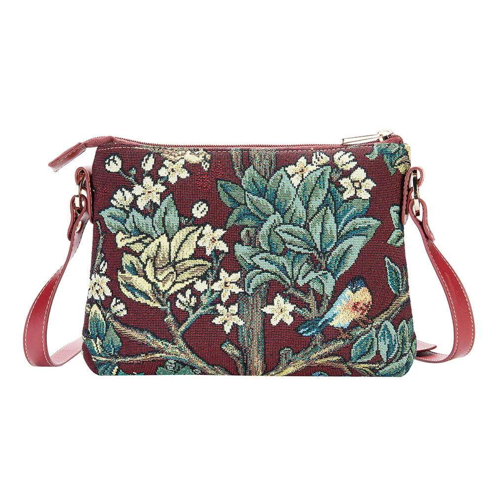 Handtasche William Morris Tree of life - red - Dotty&Dan