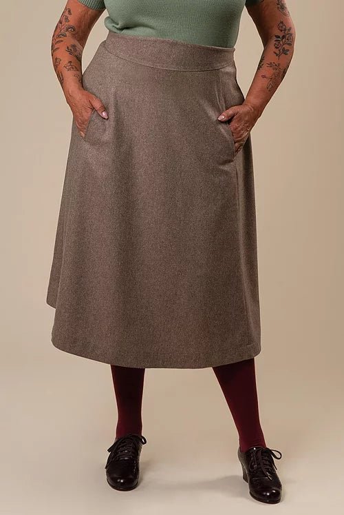 A walk in the park Skirt - hazelnut twill - Dotty&Dan