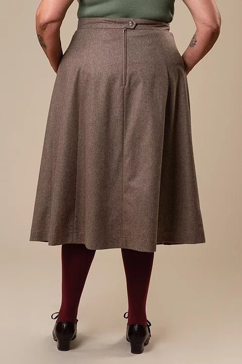 A walk in the park Skirt - hazelnut twill - Dotty&Dan