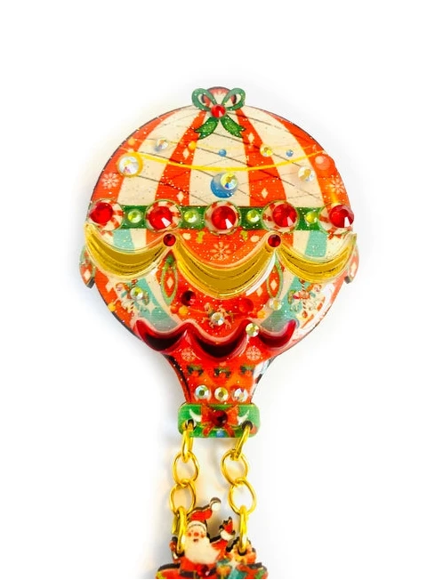 Vintage Heißluftballon Brosche von Rosie Rose Parker
