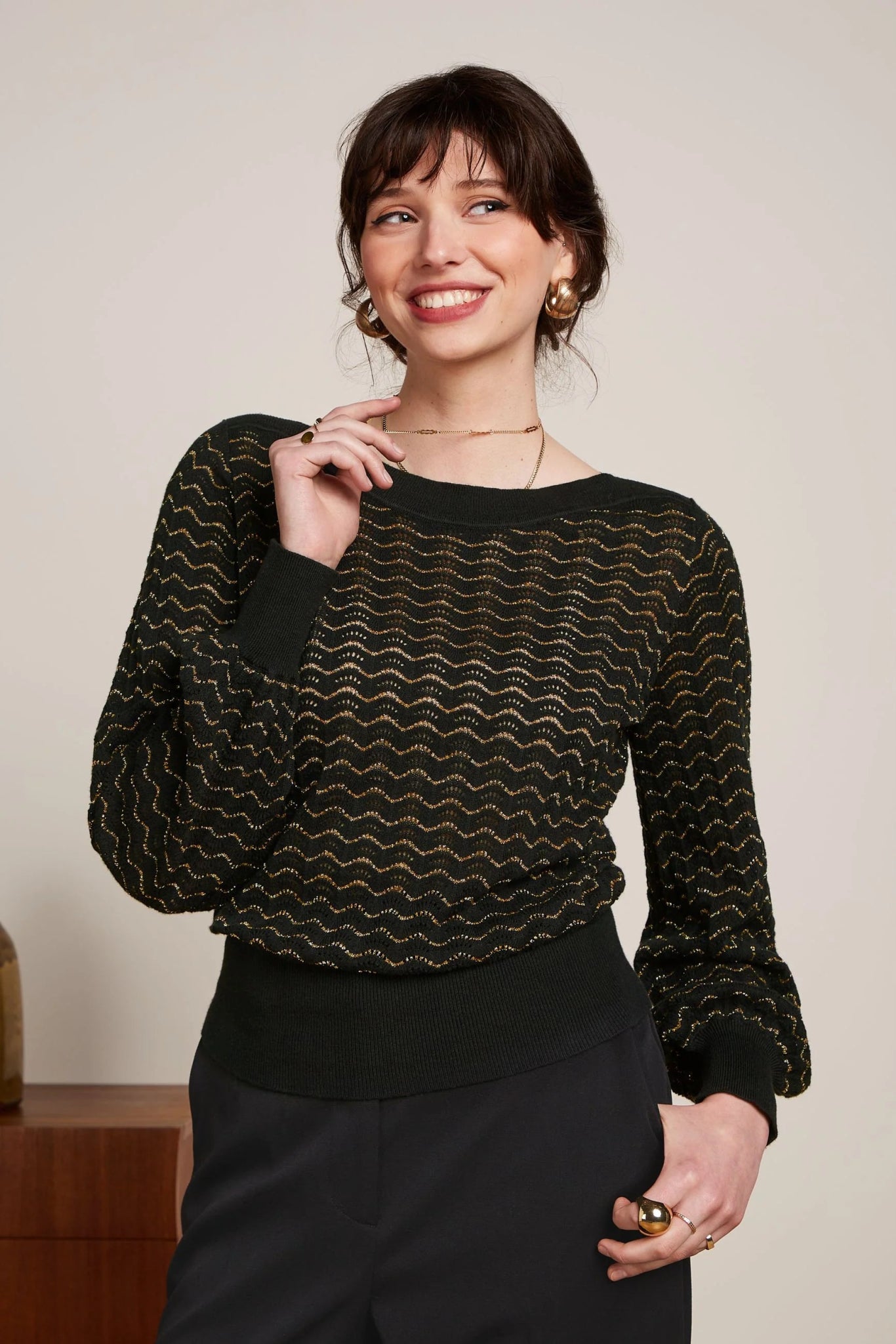 Audrey Top Pacific - black