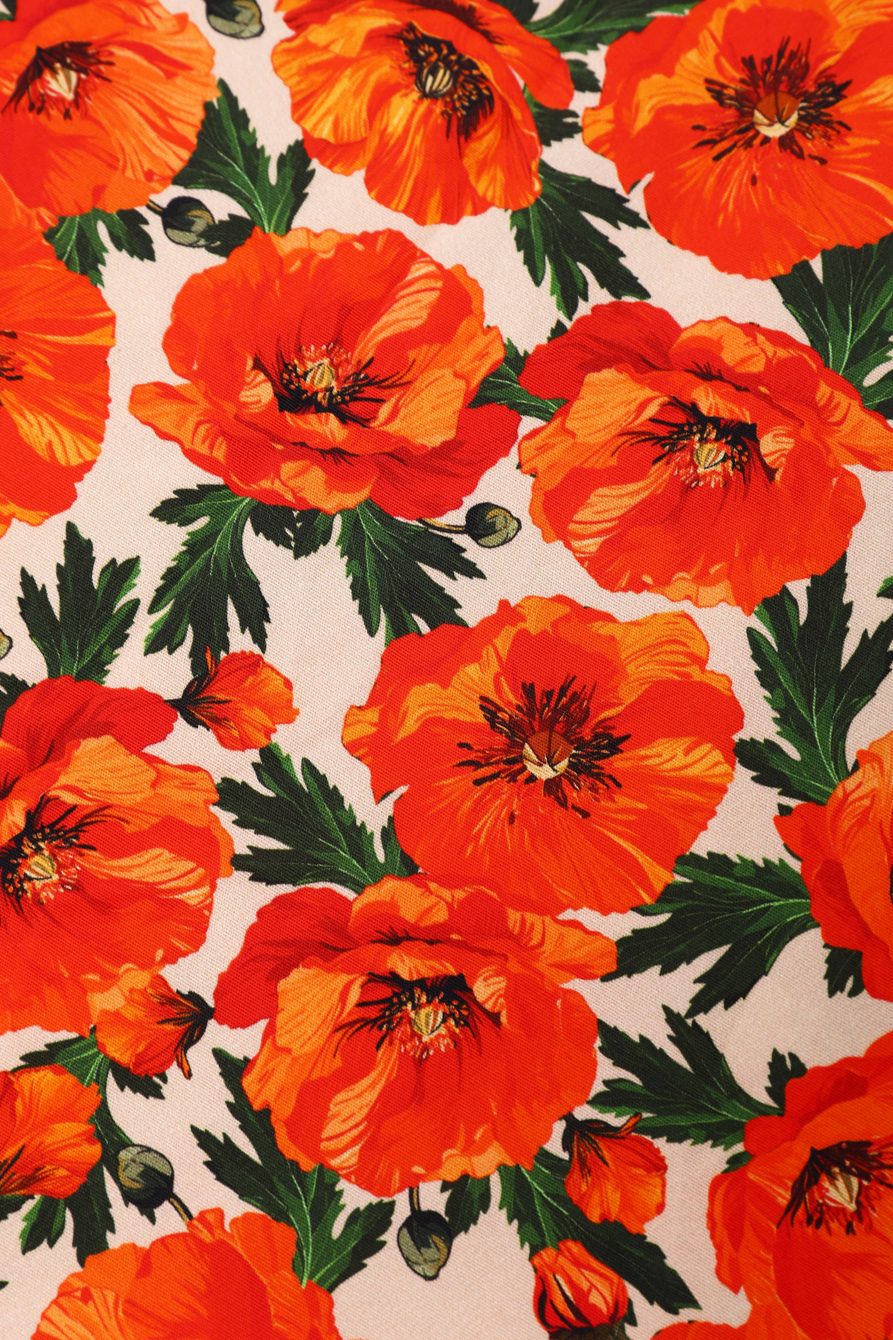 Detailansicht Print Mohnblume