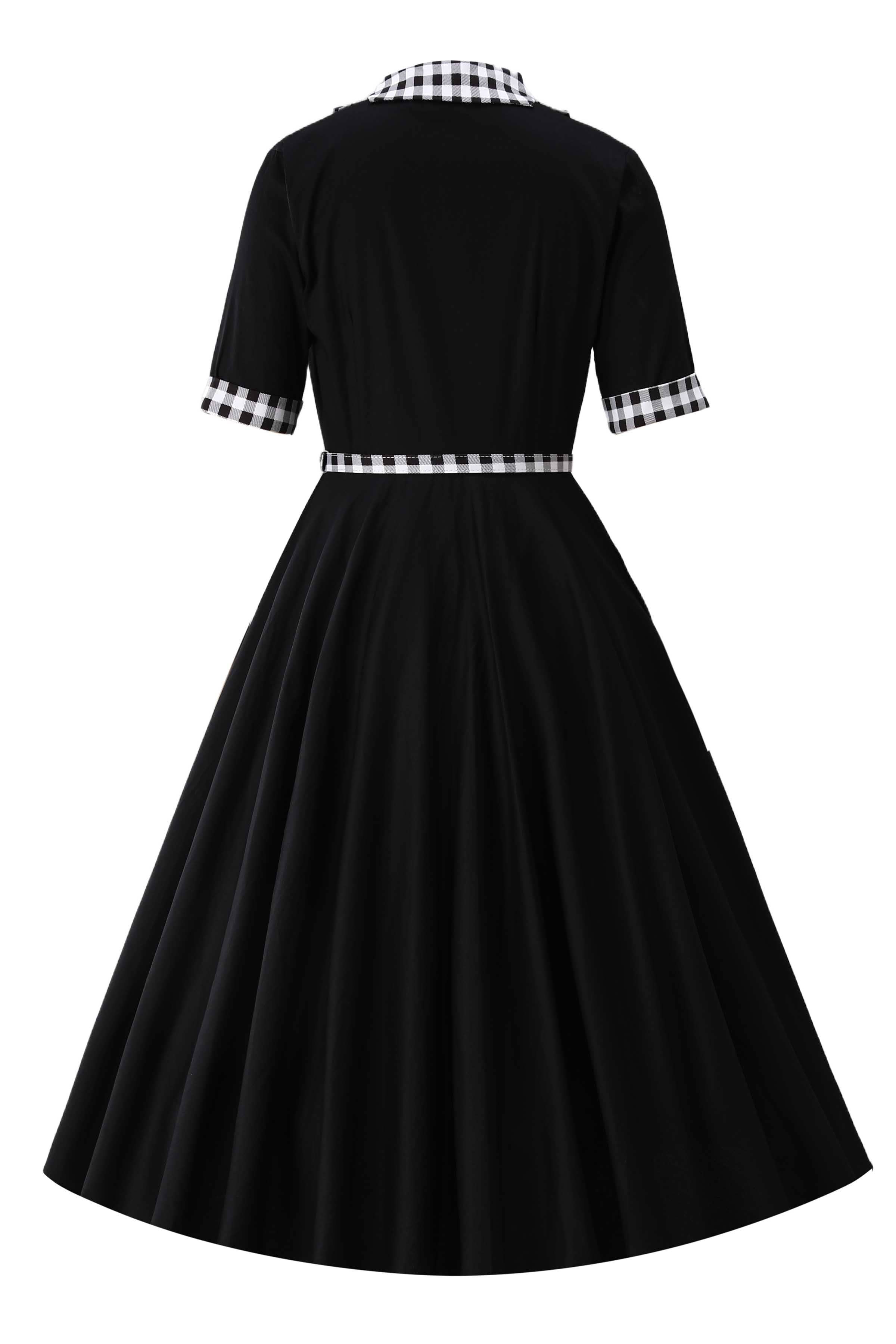 Hemdkleid Mollie - schwarz/ Gingham - Dotty&Dan