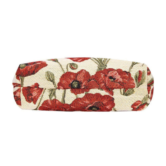 Signare Poppy Gobelin Schultertasche mit roten Mohnblumen Ansicht 6