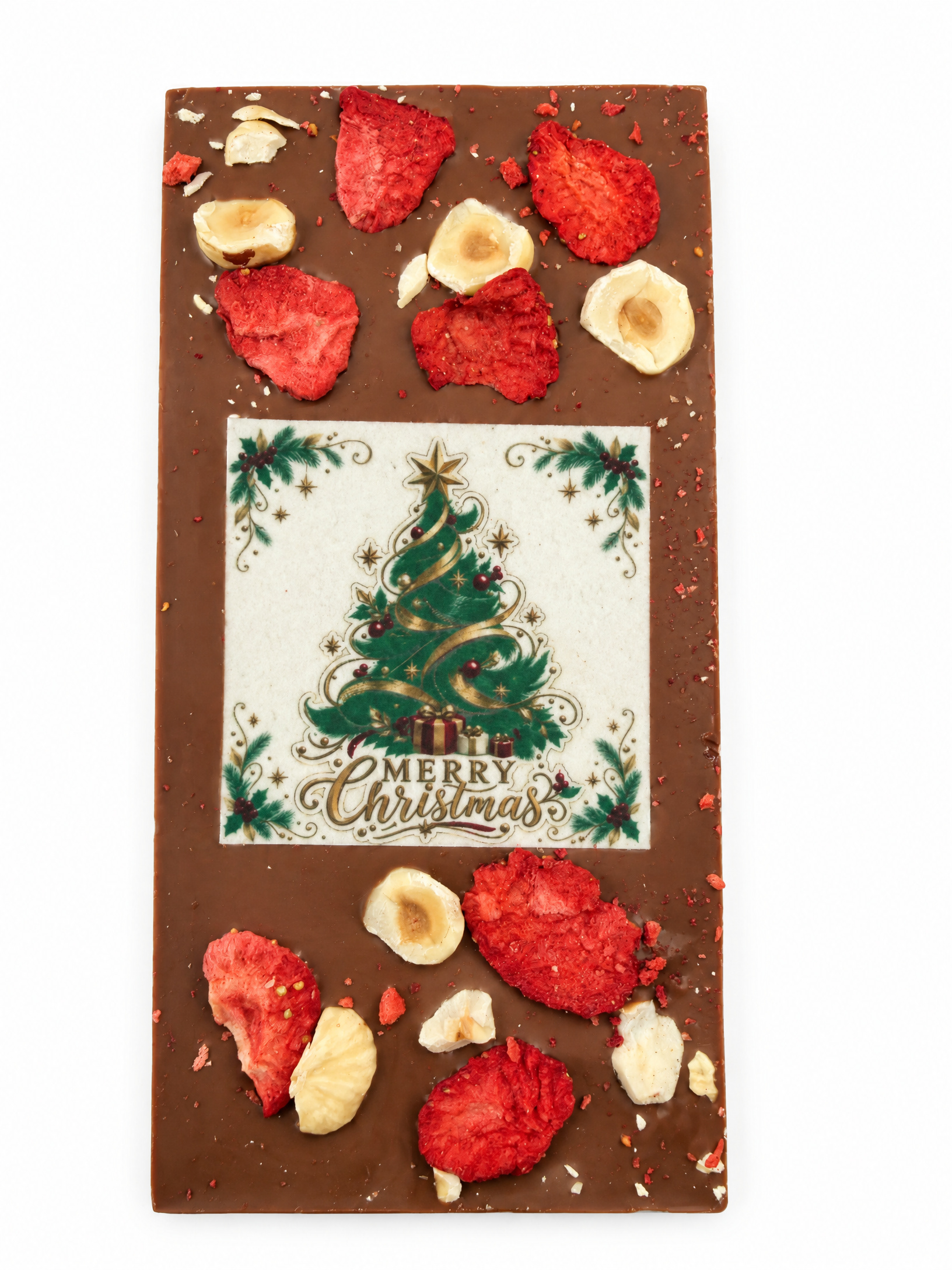 Milchschokolade Weihnachtsbaum – Erdbeere & Haselnuss von Ritonka – weitere Produktansicht