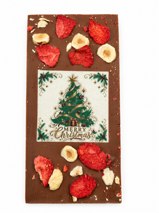Milchschokolade Weihnachtsbaum – Erdbeere & Haselnuss von Ritonka – weitere Produktansicht