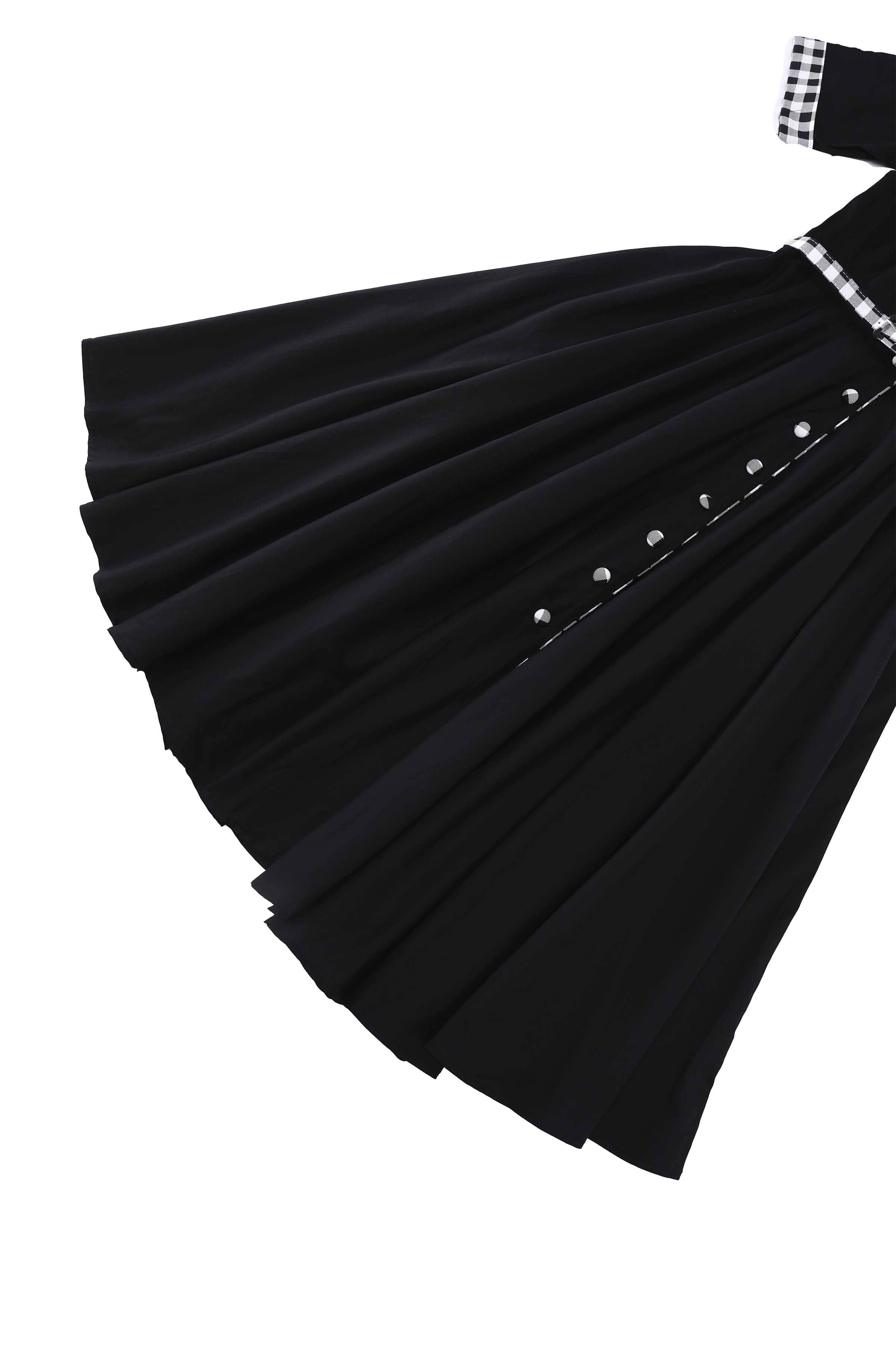 Hemdkleid Mollie - schwarz/ Gingham - Dotty&Dan