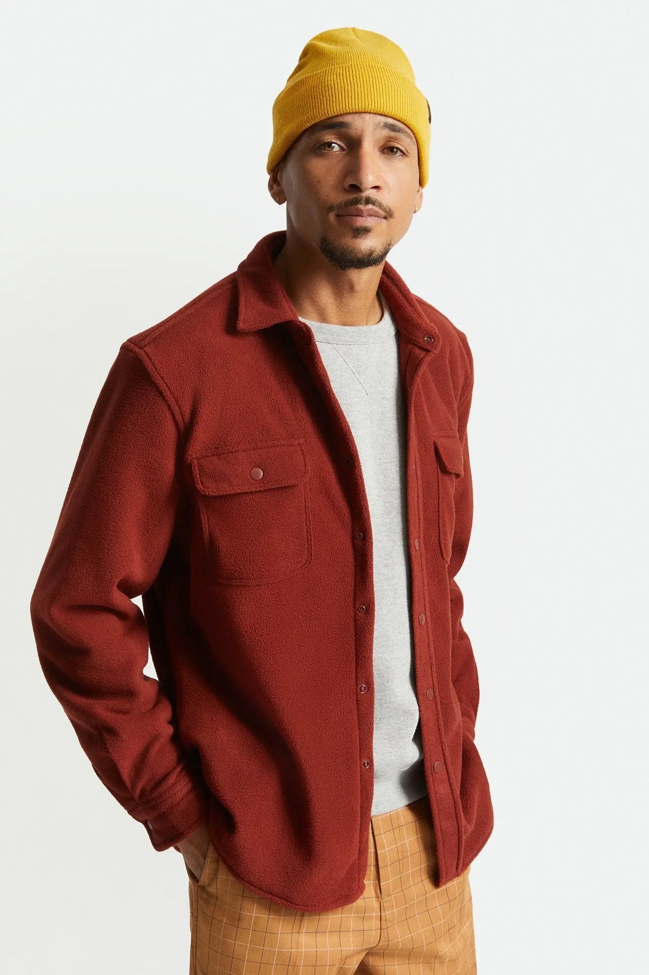 Bowery Arctic Stretch Fleece - dark brick