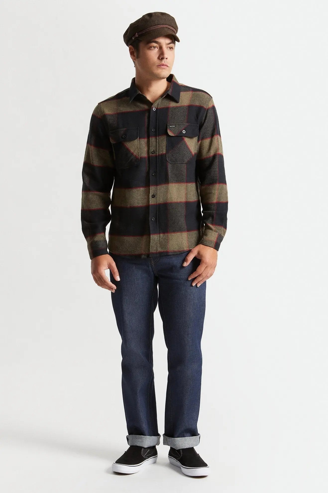 Bowery Flannel - heather grey/charcoal - Dotty&Dan