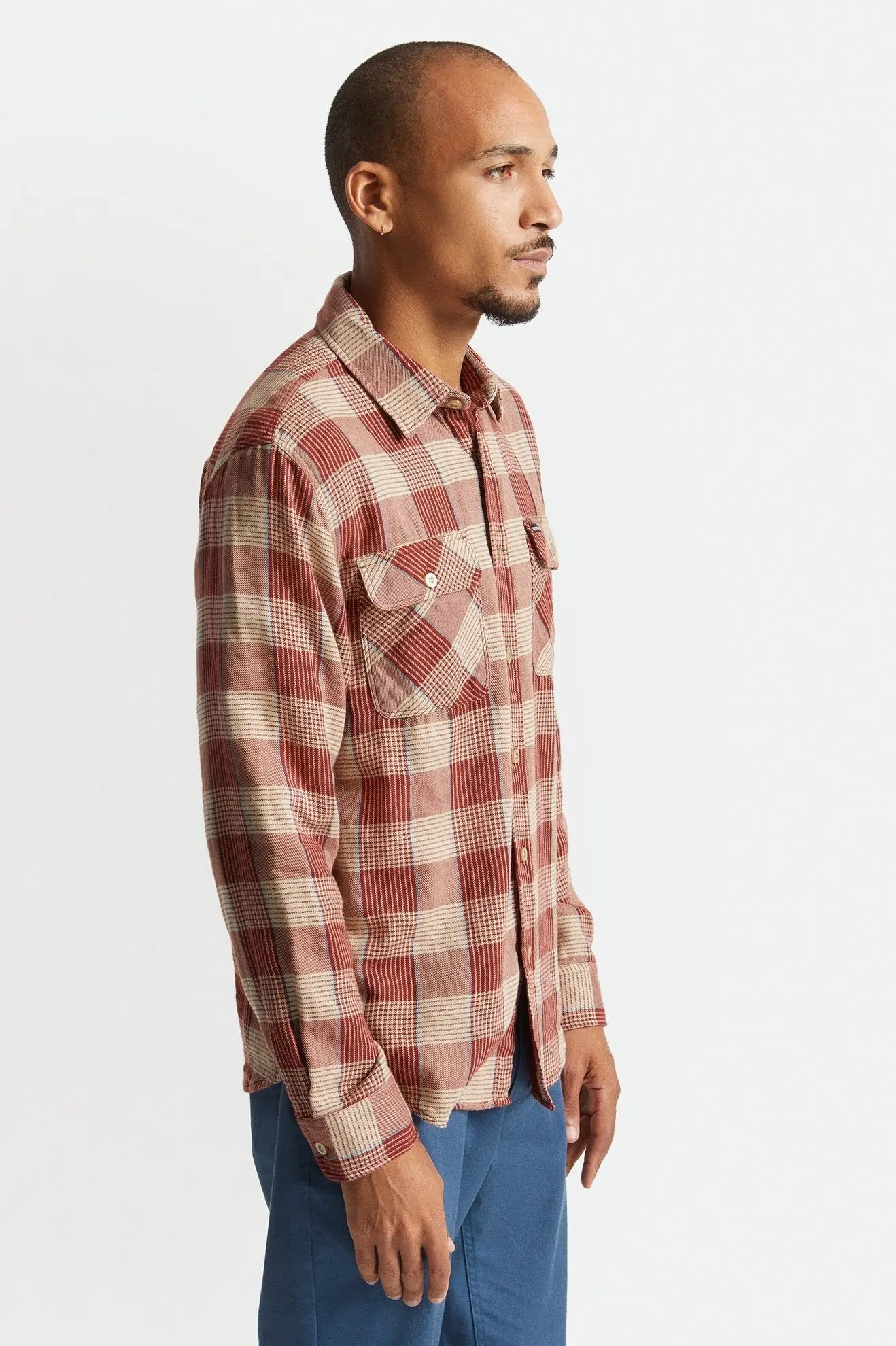 Bowery Flannel - vanilla/dark brick - Dotty&Dan