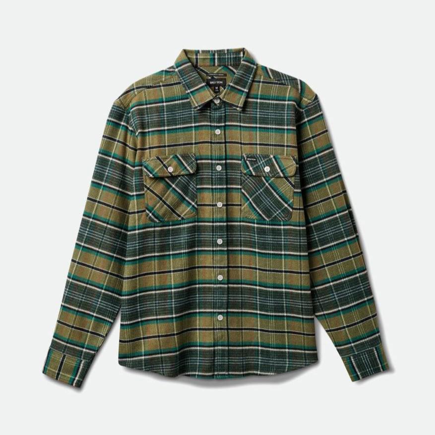 Bowery Stretch - Wasserabweisender Flanell - olive/braun/schwarz