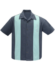Bowling shirt Star Panel - charcoal