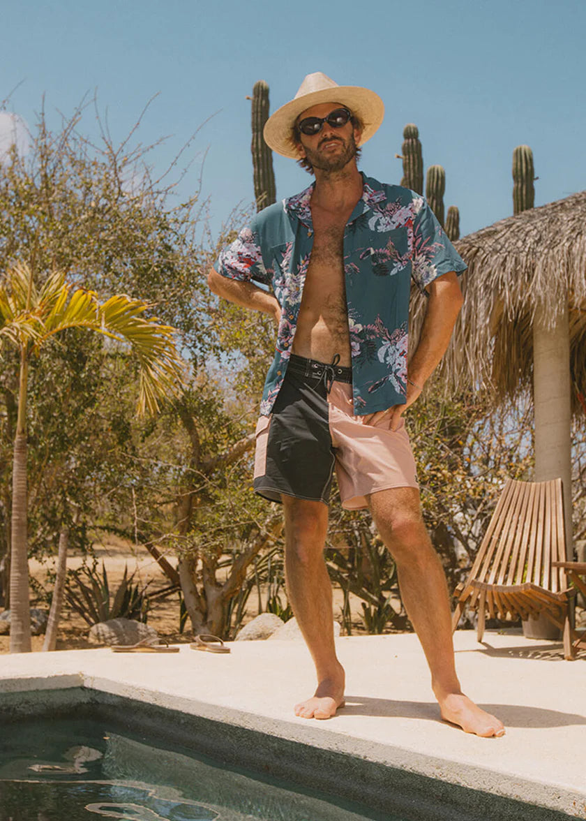 Brixton Vacation Shirt Outfit Kombination Herren Vintage Stil