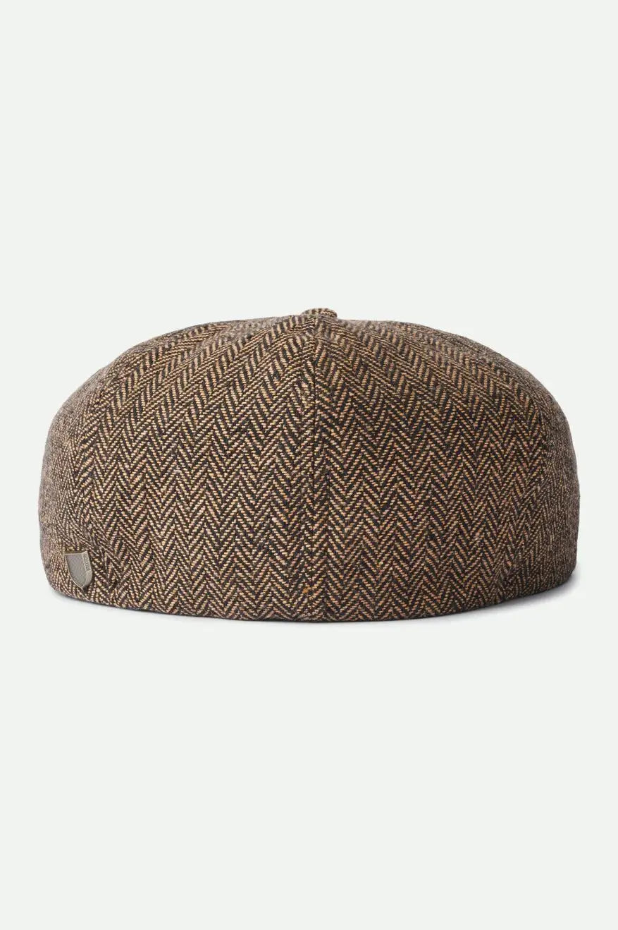 Brood Snap Cap unisex - brown Heringbone - Dotty&Dan