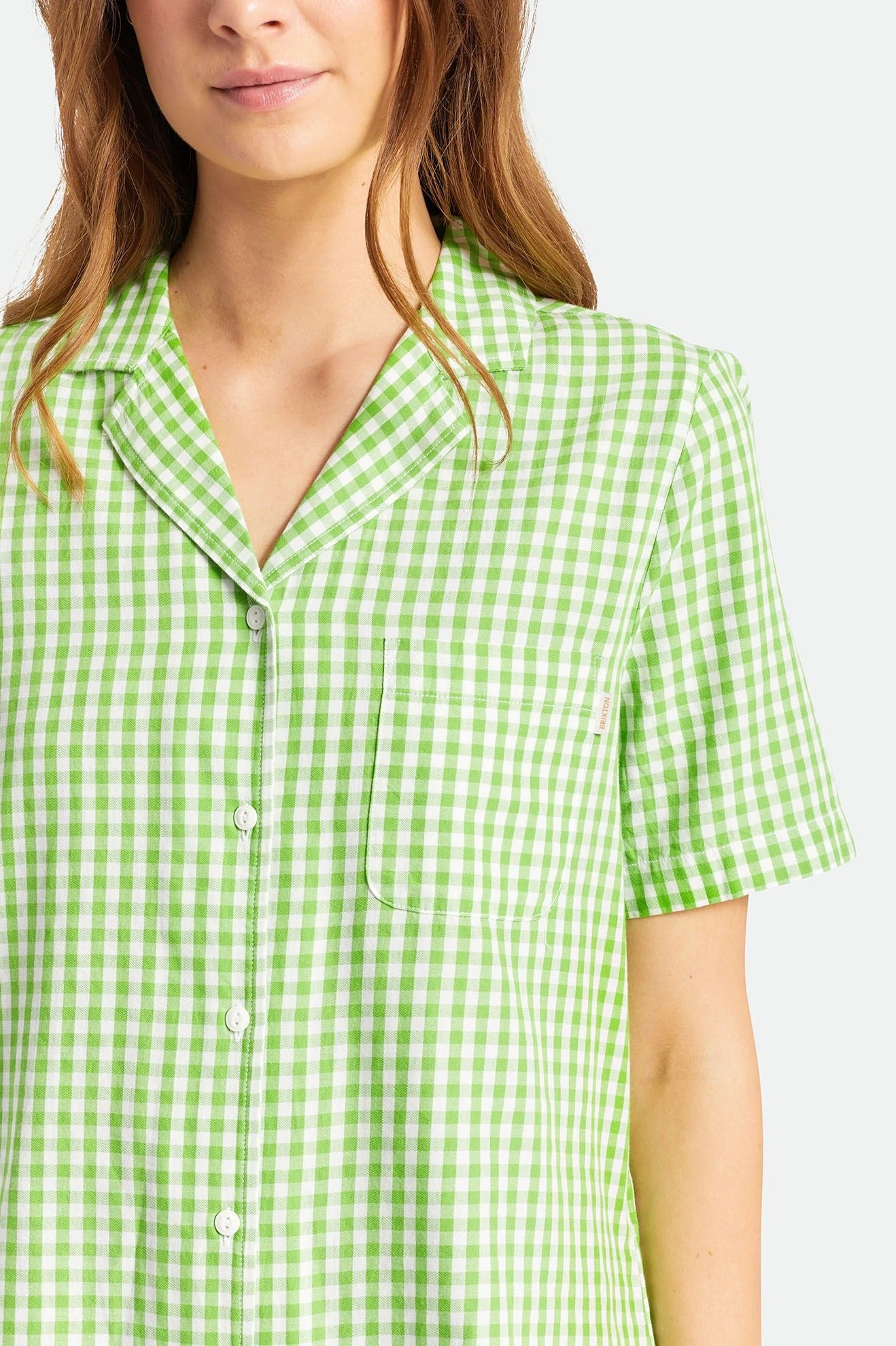 Bunker Gingham Boyfriend Shirt - sonnengrün - Dotty&Dan