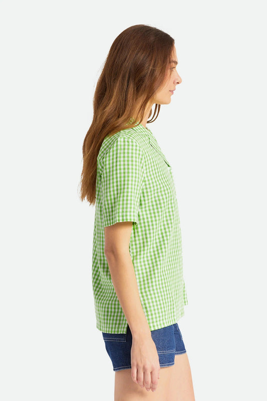 Bunker Gingham Boyfriend Shirt - sonnengrün - Dotty&Dan