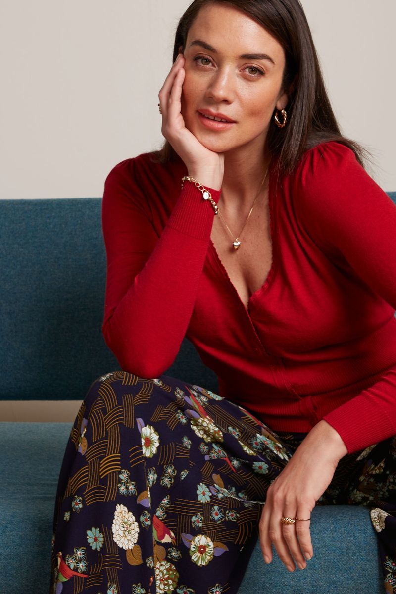 Cardi V Cocoon - icon red - Dotty&Dan