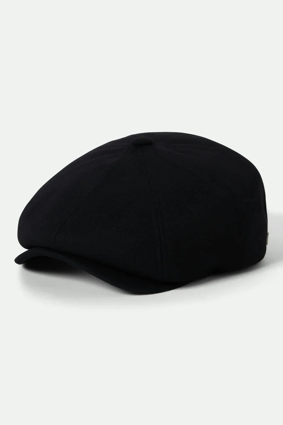 Brixton Brood Flannel Snap Cap schwarz im Newsboy Stil