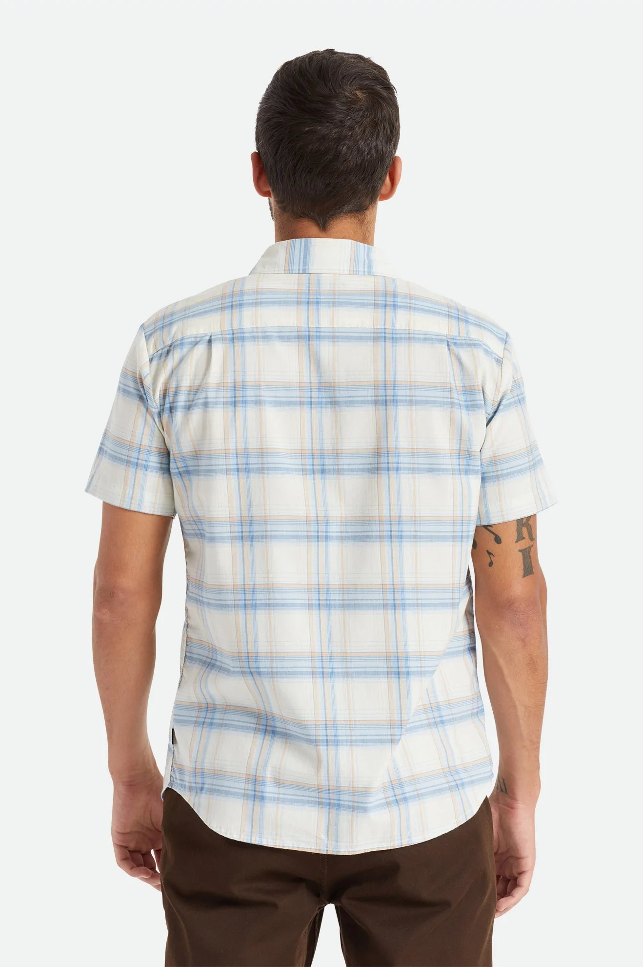 Charter Plaid - off white/blue/orange - Dotty&Dan