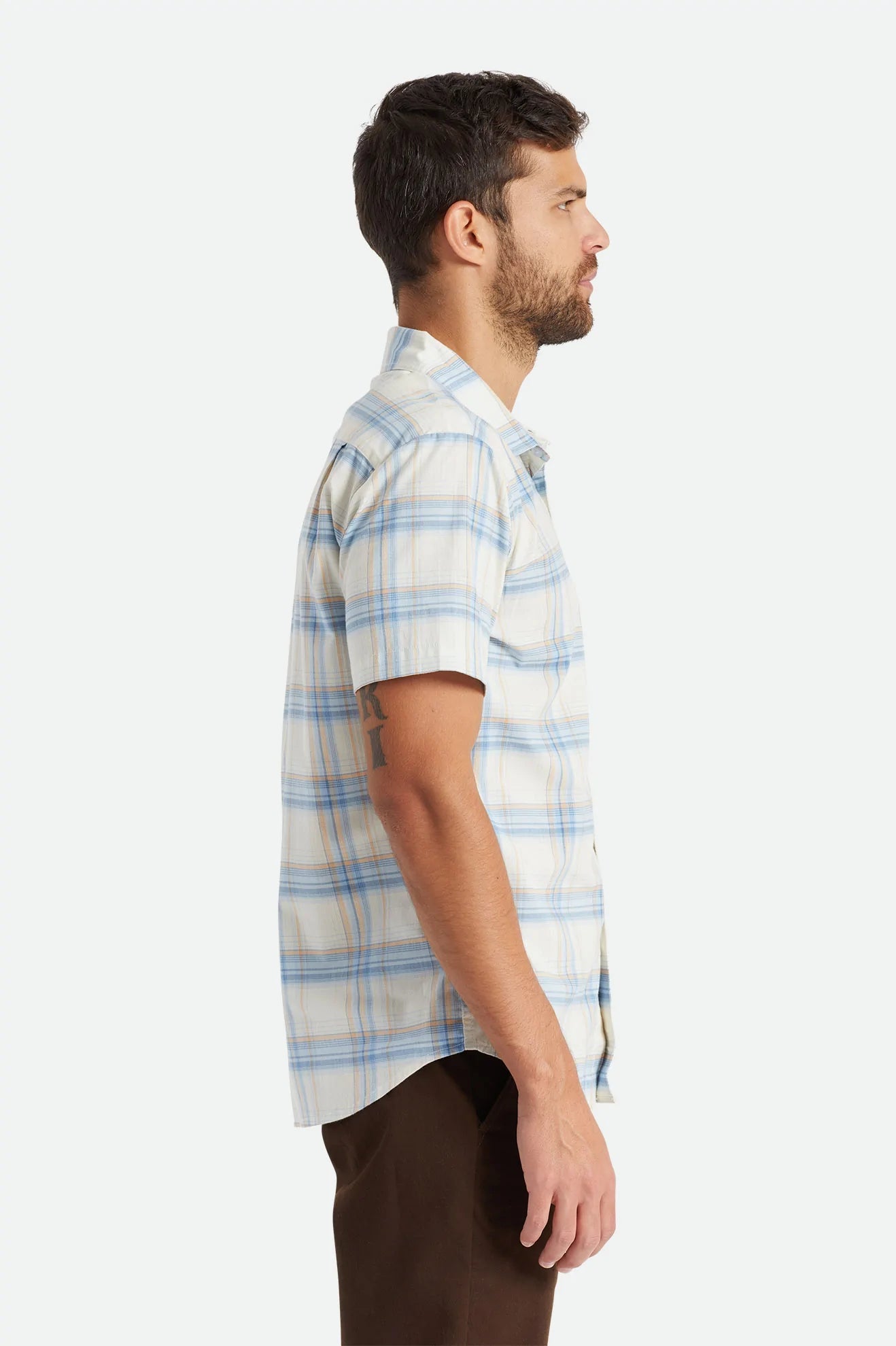 Charter Plaid - off white/blue/orange - Dotty&Dan