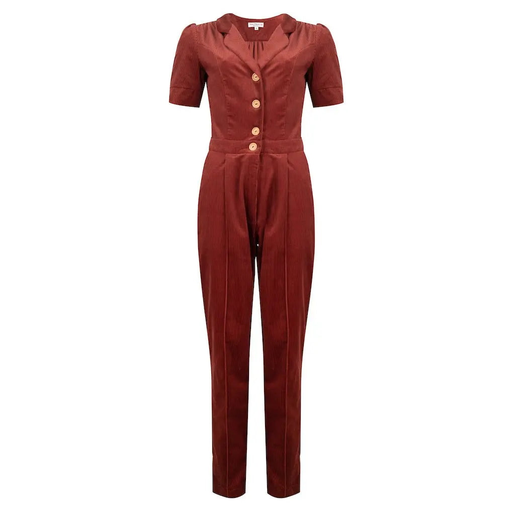 Classic Jumpsuit - Cordury Marsala - Dotty&Dan