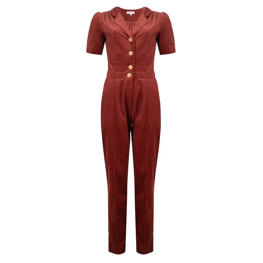 Classic Jumpsuit - Cordury Marsala - Dotty&Dan