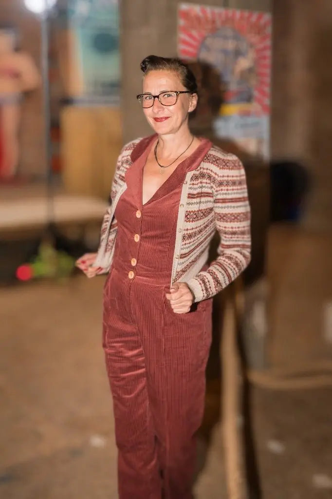 Classic Jumpsuit - Cordury Marsala - Dotty&Dan