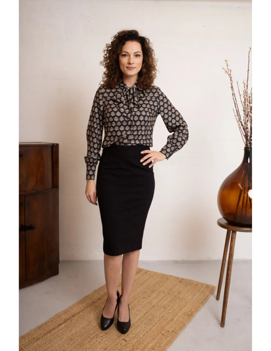 Classic Pencil Skirt - black - Dotty&Dan