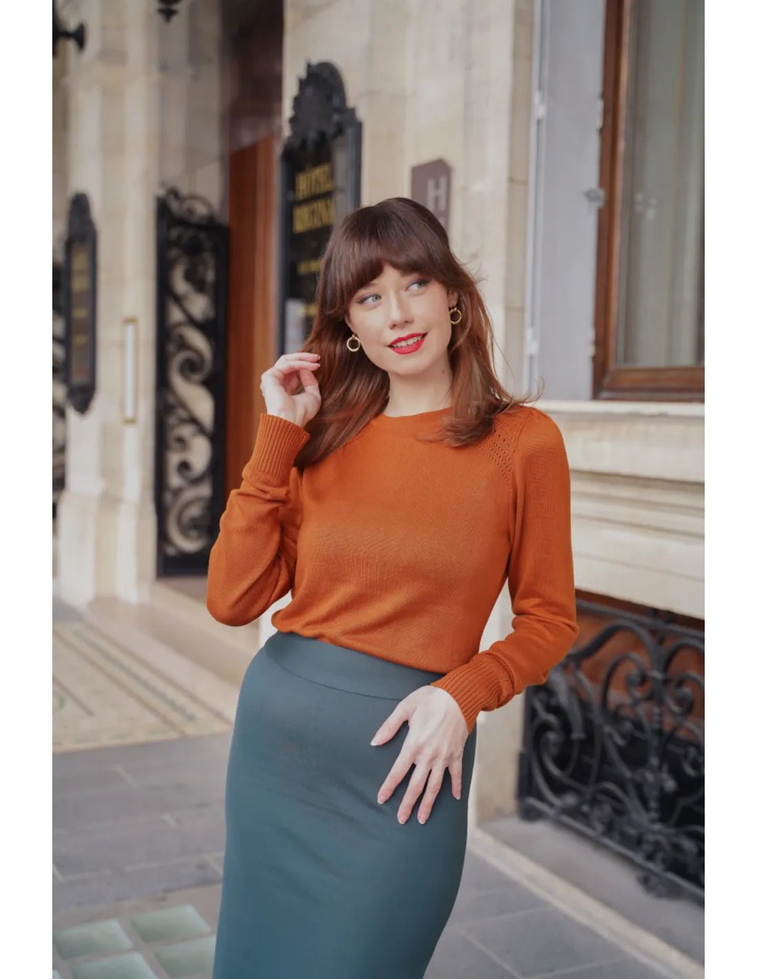 Classic Pencil Skirt - bottle green - Dotty&Dan