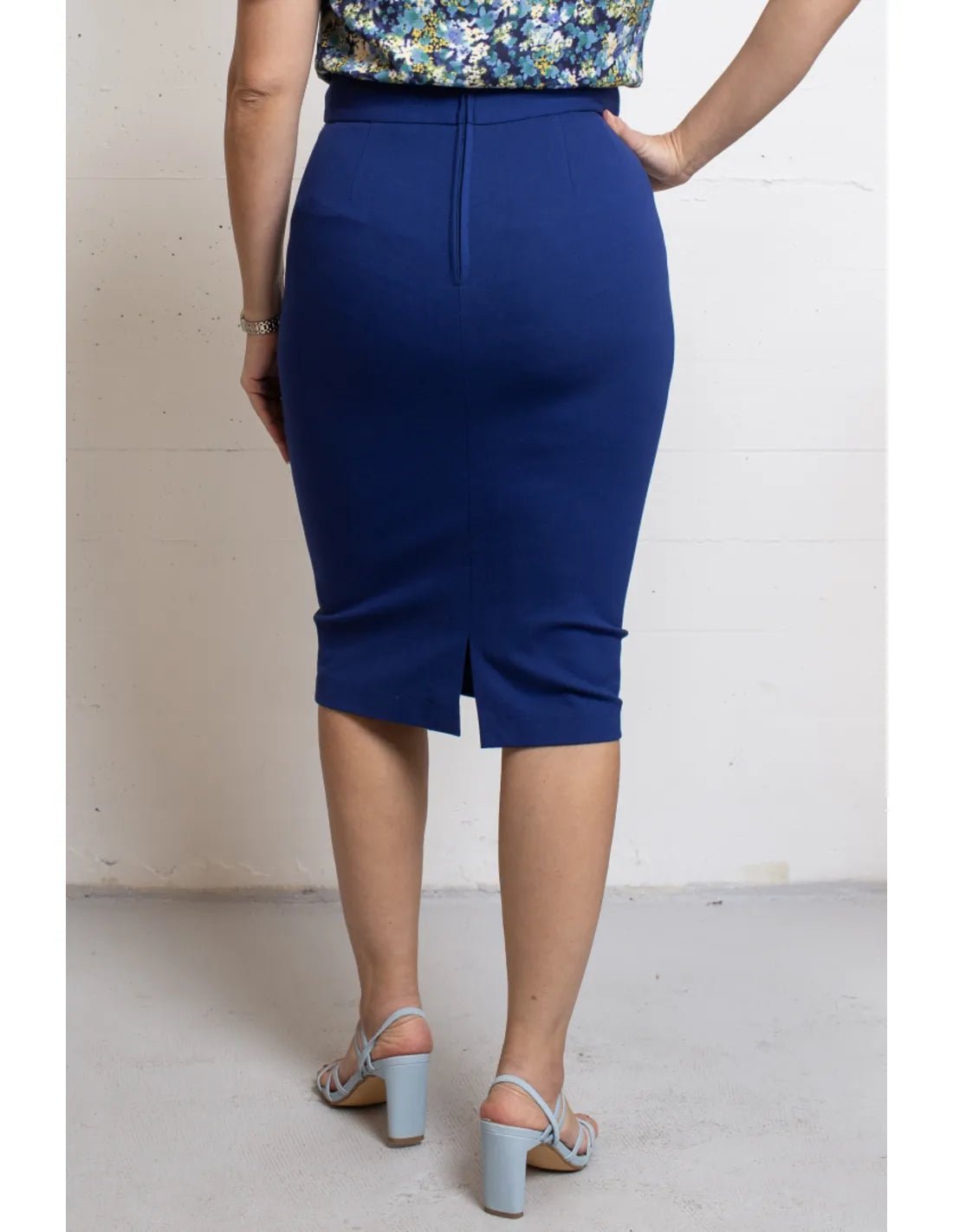 Classic Pencil Skirt - regal blue - Dotty&Dan