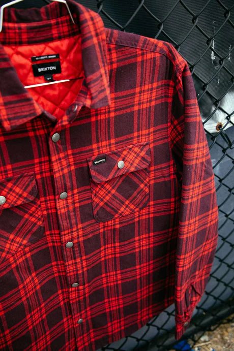 Gesteppte Bowery Hemd/Jacke - rot/mahagoni - Dotty&Dan