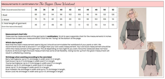 Dapper Dame Waistcoat - thyme herringbone - Dotty&Dan