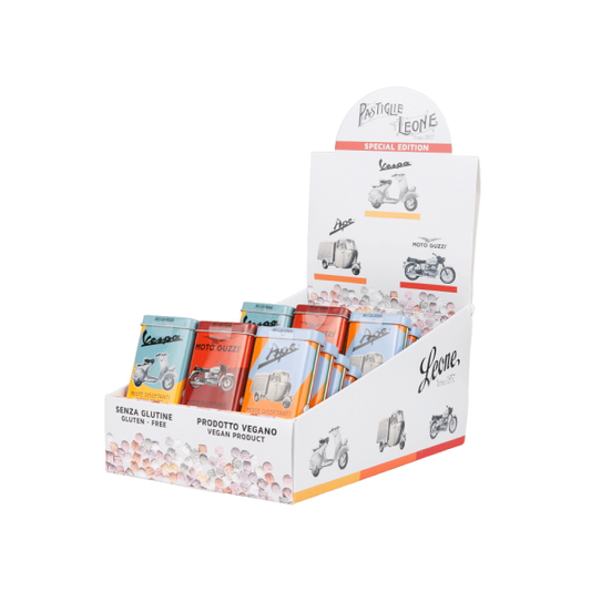 „PIAGGIO“ - Fruchttabletten in nostalgischer Box - Dotty&Dan