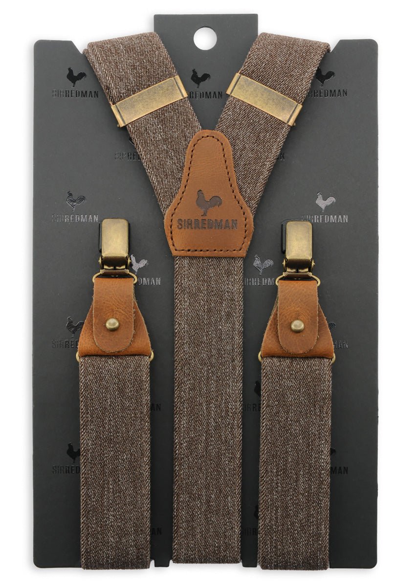 Deluxe Hosenträger Denim - urban braun - Dotty&Dan