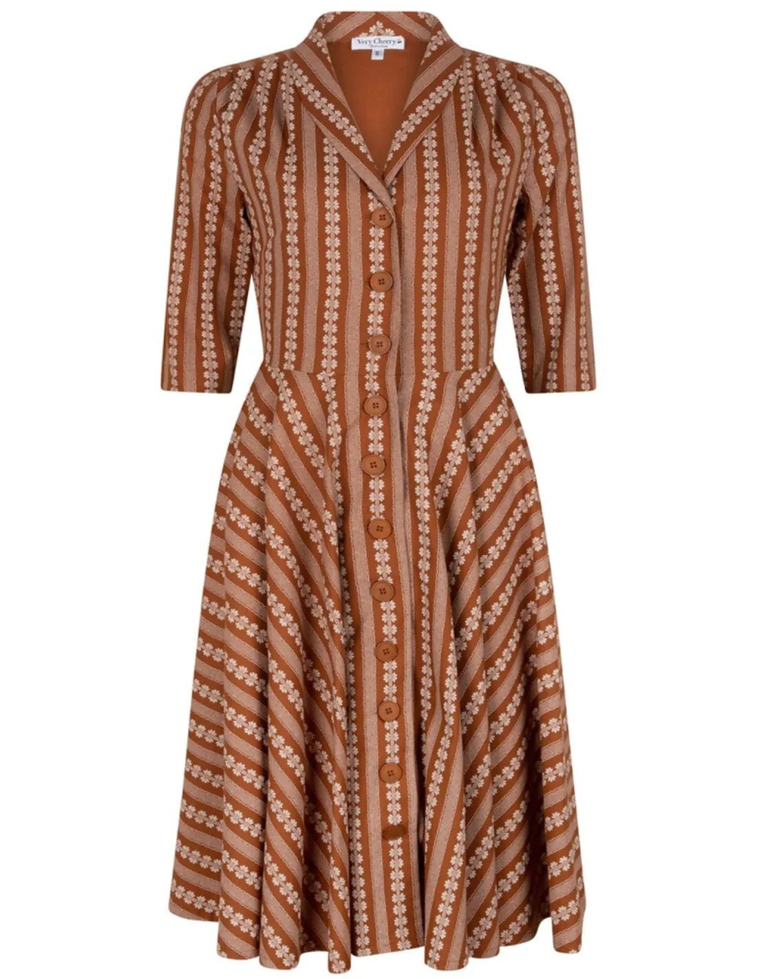 D´Laine Dress Viyella Terra - orange - Dotty&Dan