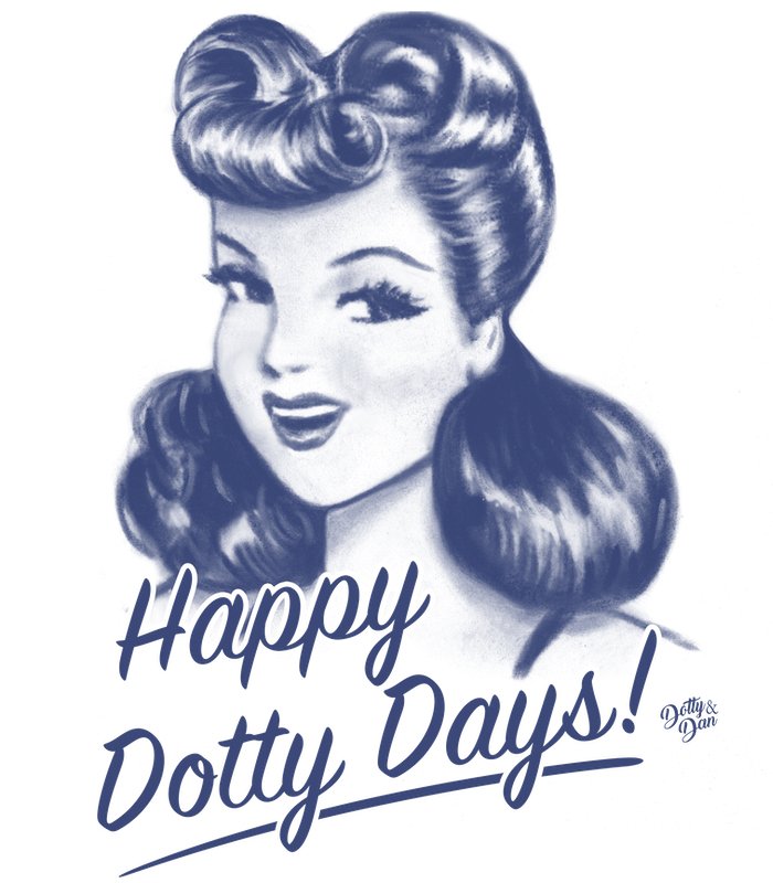 Women´s College Hoodie "Happy Dotty Days" - Dotty&Dan