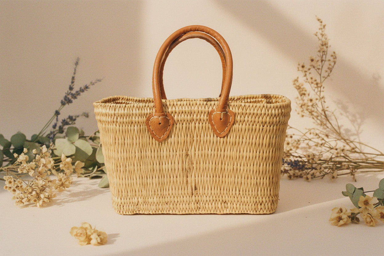Korbtasche „The Safi“ | Handgewebter Sommerklassiker - Dotty&Dan