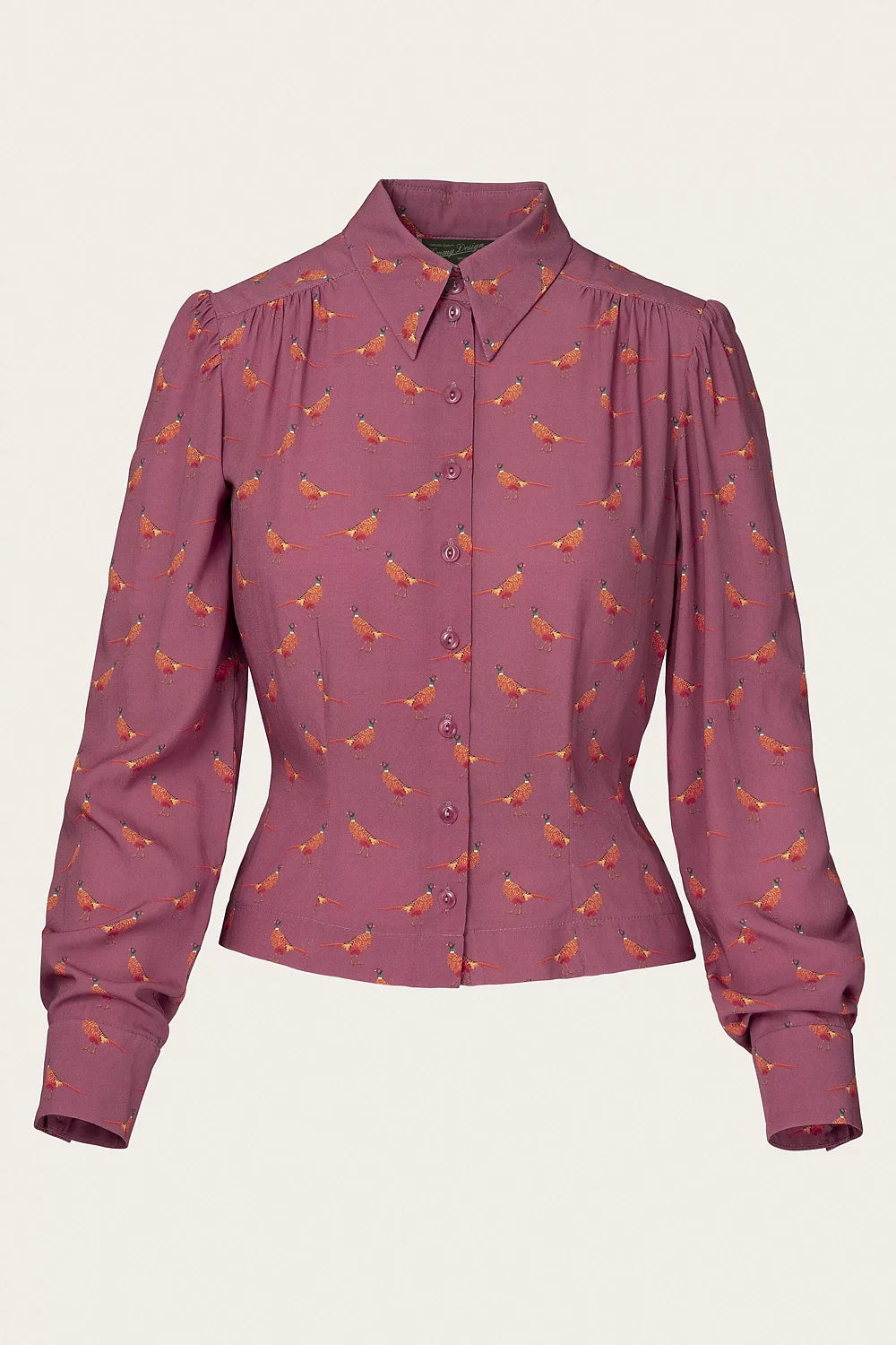 The Spectacular Spearpoint Shirt - Heather pheasant print - Dotty&Dan