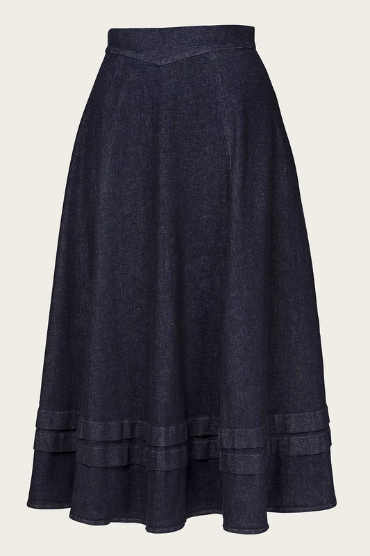 The Tireless Trailblazer Skirt - Organic raw heavy denim - Dotty&Dan