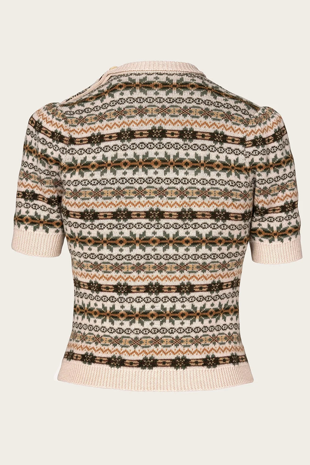 The Fairest Knit Top - Antique white mélange wool - Dotty&Dan