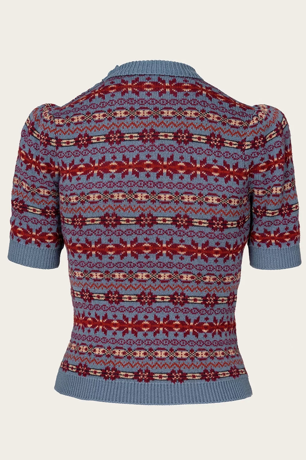 The Fairest Knit Top - pale indigo mélange wool - Dotty&Dan