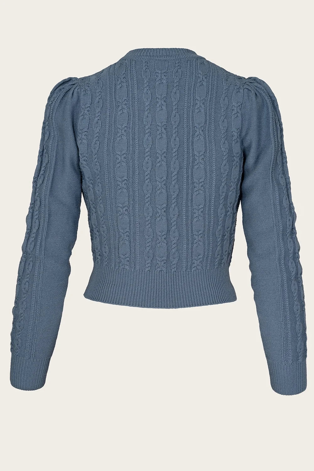 Ice Skater Cardigan pale indigo melange Rückansicht