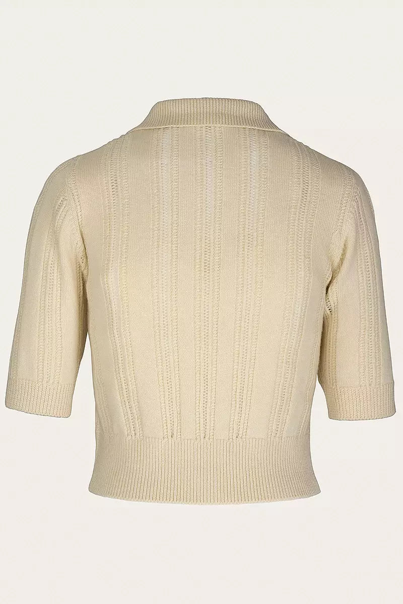 The Contrast Cardigan - ivory - Dotty&Dan