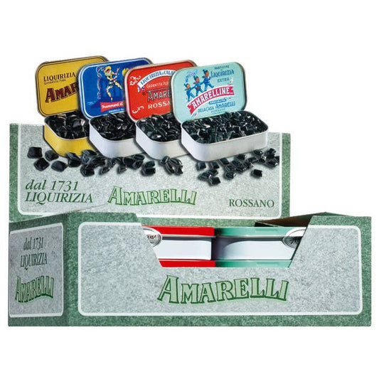 nostalgische Metallbox mit verschiedenen italienischen Lakritzsorten - Dotty&Dan