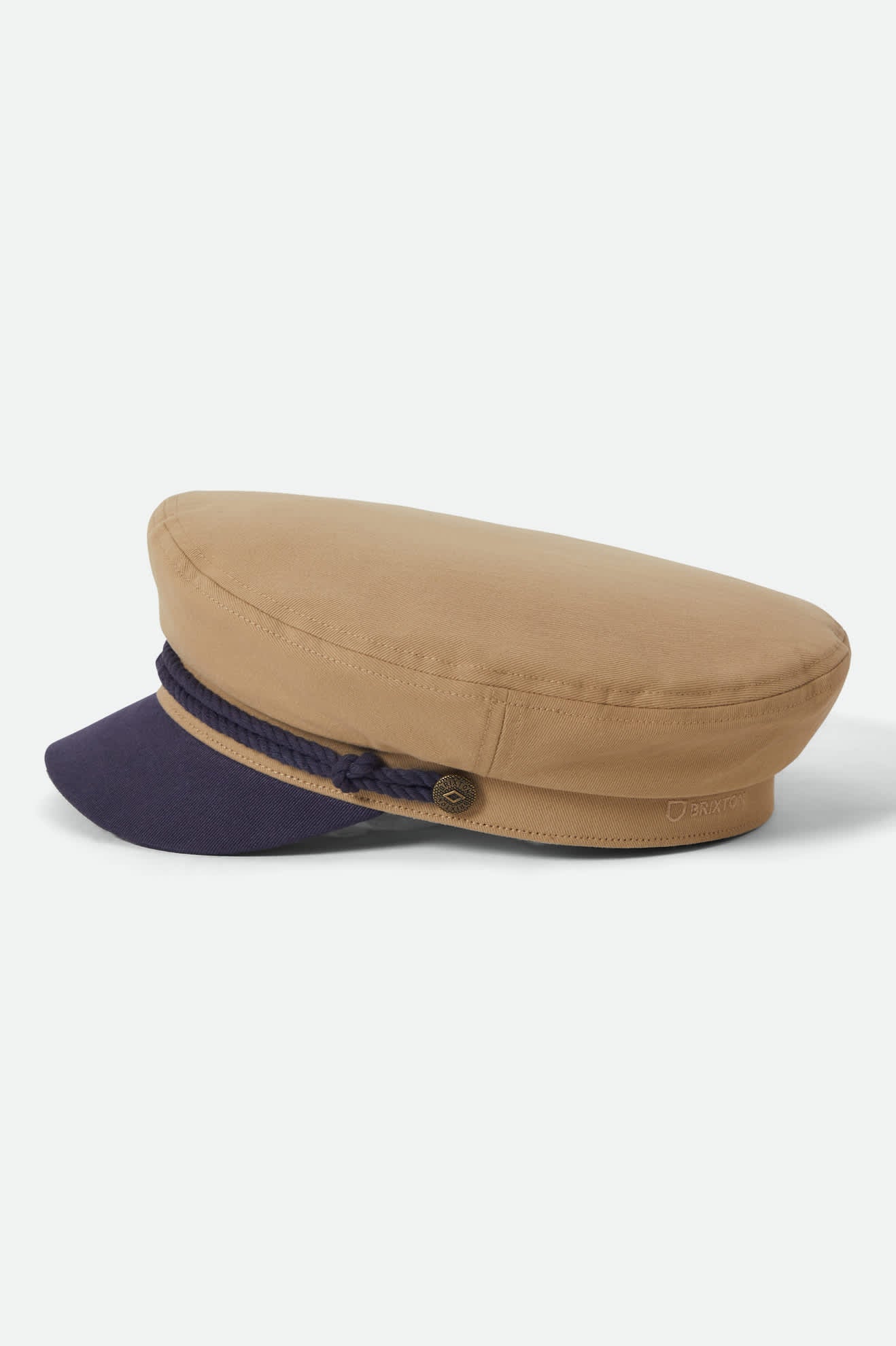 Klassische Fisherman’s Cap im 50s-Stil - sand/washed navy - Dotty&Dan