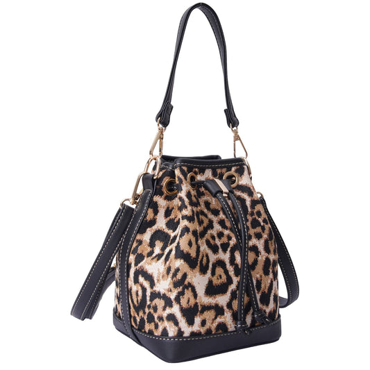 Signare Gobelin Beuteltasche mit Leopardenmuster Ansicht 4